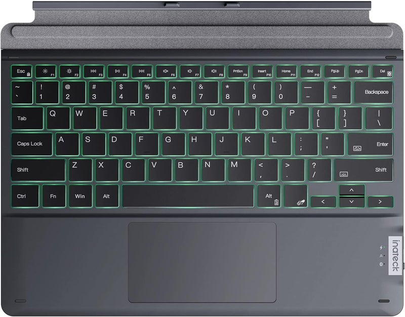Inateck Surface Pro 11 Keyboard, Surface Pro Keyboard Compatible with Surface Pro 11/10/9/8/X, 7-Color Backlit, Slim Design, Quiet Typing, Touchpad Support, KB05111 - Image 1